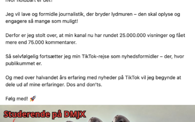 Frede laver TikTok-nyheder: ”De mener, jeg ødelægger journalistikken og gør verden til et dårligere sted”